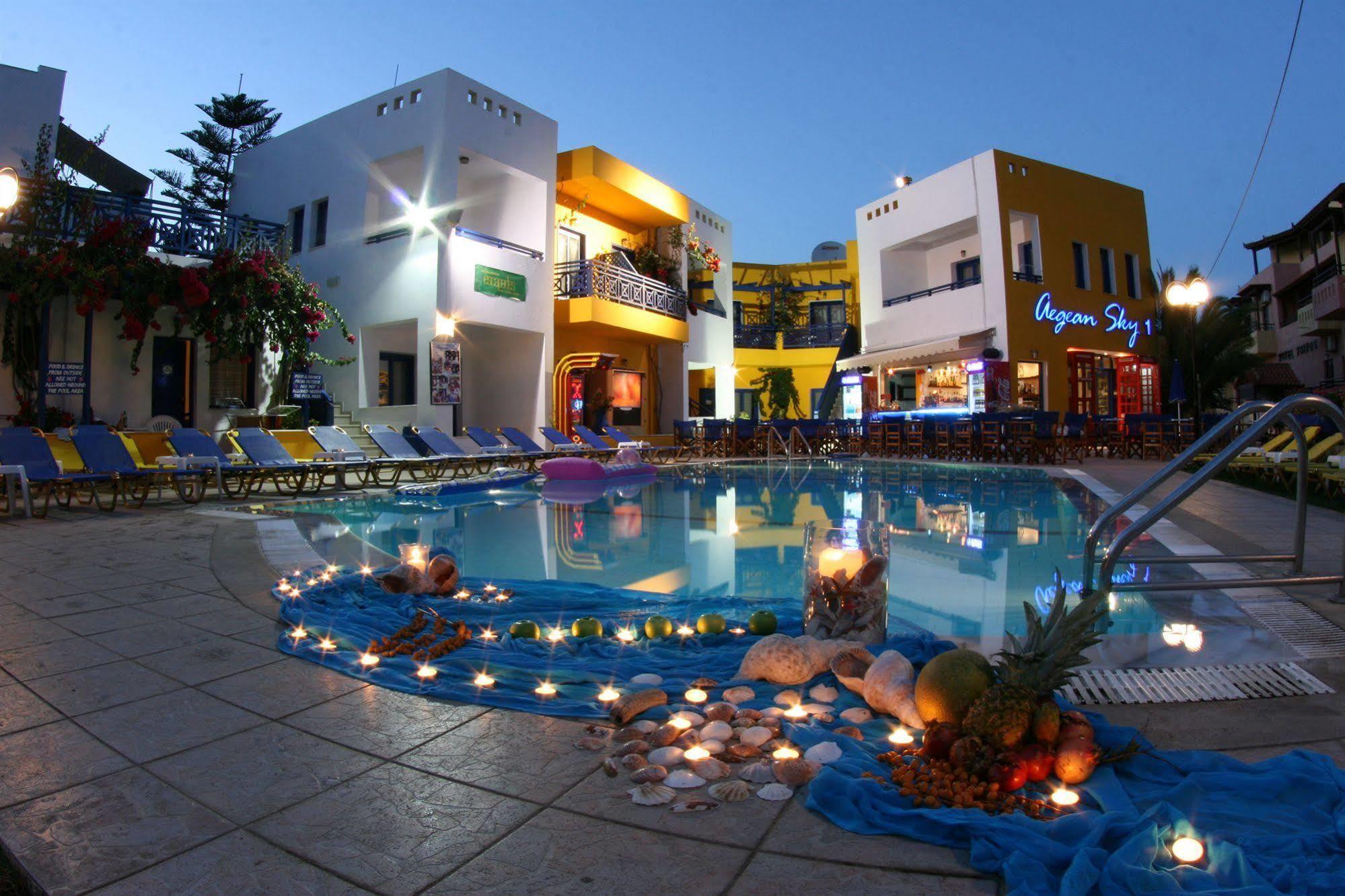 Aegean Sky Hotel-Suites Malia  Ngoại thất bức ảnh